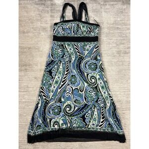 Mix It Dress Womens 14 Multicolor‎ Sleeveless Maxi Lined Nylon Beaded NWT
